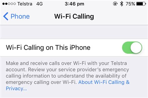 wifi calling telstra